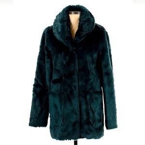 Faux Fur Teal Jacket